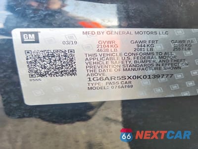 Zdjęcie 12 z 12 samochodu: 2019 CADILLAC CTS LUXURY VIN:1G6AR5SX0K0139777 - miniatura