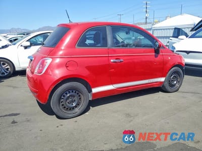 Trzecie zdjęcie samochodu z tyłu: 2012 FIAT 500 POP VIN:3C3CFFAR7CT108932 - miniatura