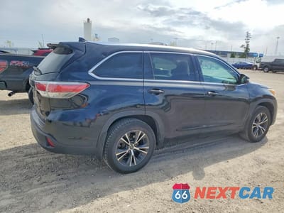 Trzecie zdjęcie samochodu z tyłu: 2016 TOYOTA HIGHLANDER XLE VIN:5TDJKRFH8GS255437 - miniatura