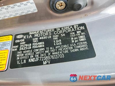 Zdjęcie 13 z 13 samochodu: 2009 KIA SPORTAGE LX VIN:KNDJF723897613703 - miniatura