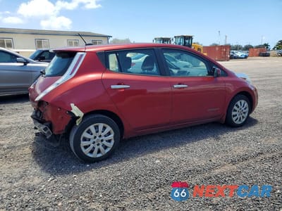 Trzecie zdjęcie samochodu z tyłu: 2015 NISSAN LEAF S VIN:1N4AZ0CP1FC312831 - miniatura