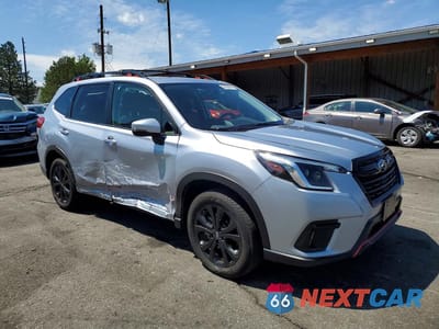 Czwarte zdjęcie samochodu z boku: 2022 SUBARU FORESTER SPORT VIN:JF2SKAJC2NH427157 - miniatura