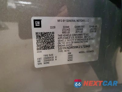 Zdjęcie 13 z 13 samochodu: 2019 CADILLAC XT5 LUXURY VIN:1GYKNDRS9KZ171943 - miniatura