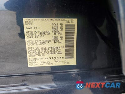 Zdjęcie 12 z 12 samochodu: 2014 NISSAN TITAN SL VIN:1N6BA0ED2EN519446 - miniatura