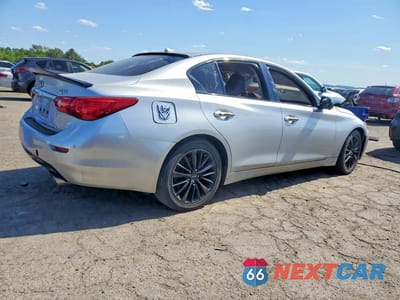 Trzecie zdjęcie samochodu z tyłu: 2014 INFINITI Q50 PREMIUM VIN:JN1BV7AR6EM704870 - miniatura