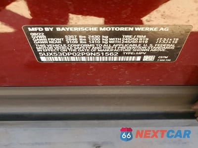 Zdjęcie 12 z 12 samochodu: 2023 BMW X3 XDRIVE30I VIN:5UX53DP02P9N51562 - miniatura