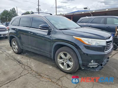 Czwarte zdjęcie samochodu z boku: 2014 TOYOTA HIGHLANDER HYBRID LIMITED PLATINUM VIN:5TDDCRFH8ES004621 - miniatura