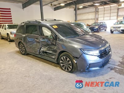 Czwarte zdjęcie samochodu z boku: 2022 HONDA ODYSSEY EXL VIN:5FNRL6H71NB031866 - miniatura