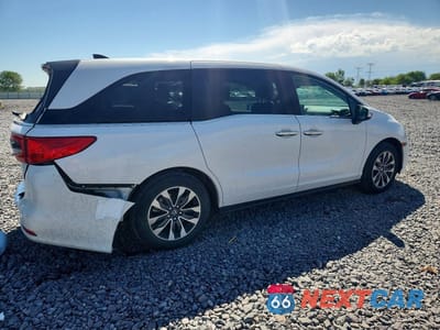 Trzecie zdjęcie samochodu z tyłu: 2023 HONDA ODYSSEY EXL VIN:5FNRL6H63PB077130 - miniatura