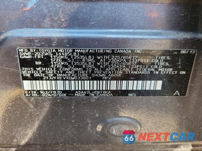 Zdjęcie 13 z 13 samochodu: 2013 TOYOTA RAV4 LE VIN:2T3ZFREVXDW033801 - miniatura