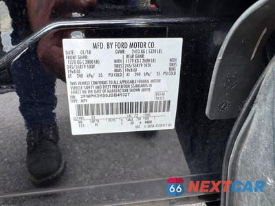Zdjęcie 13 z 13 samochodu: 2018 FORD EDGE TITANIUM VIN:2FMPK3K99JBB41327 - miniatura