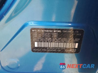 Zdjęcie 12 z 12 samochodu: 2014 MITSUBISHI MIRAGE DE VIN:ML32A3HJ1EH013078 - miniatura