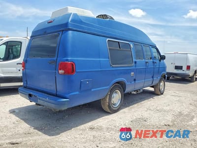 Trzecie zdjęcie samochodu z tyłu: 1996 DODGE RAM VAN B3500 VIN:2B6KB31Y9TK151368 - miniatura