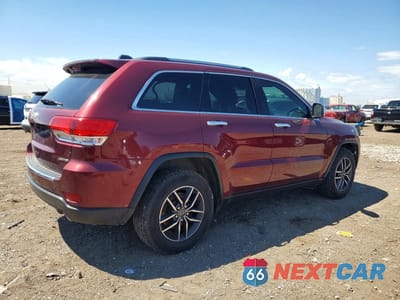 Trzecie zdjęcie samochodu z tyłu: 2019 JEEP GRAND CHEROKEE LIMITED VIN:1C4RJEBG6KC656491 - miniatura