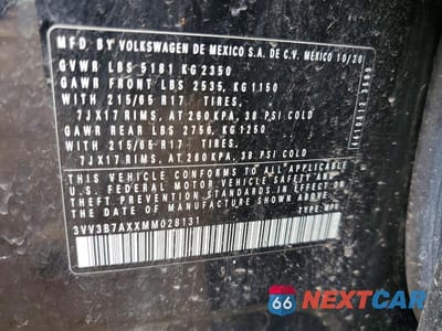 Zdjęcie 13 z 13 samochodu: 2021 VOLKSWAGEN TIGUAN SE VIN:3VV3B7AXXMM028131 - miniatura