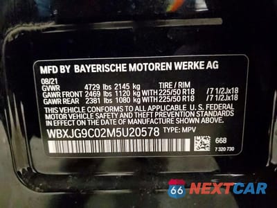Zdjęcie 14 z 14 samochodu: 2021 BMW X1 XDRIVE28I VIN:WBXJG9C02M5U20578 - miniatura