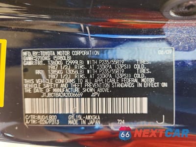 Zdjęcie 13 z 13 samochodu: 2010 LEXUS RX 450H VIN:JTJBC1BA2A2006669 - miniatura