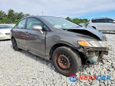 Czwarte zdjęcie samochodu z boku: 2007 HONDA CIVIC LX VIN:1HGFA16597L019771 - miniatura