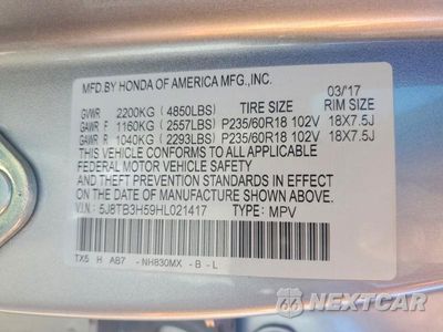 Zdjęcie 13 z 13 samochodu: 2017 ACURA RDX TECHNOLOGY VIN:5J8TB3H59HL021417 - miniatura