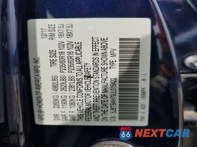 Zdjęcie 14 z 14 samochodu: 2018 ACURA RDX ADVANCE VIN:5J8TB4H79JL015422 - miniatura