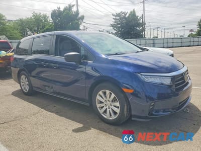 Czwarte zdjęcie samochodu z boku: 2021 HONDA ODYSSEY LX VIN:5FNRL6H23MB003554 - miniatura
