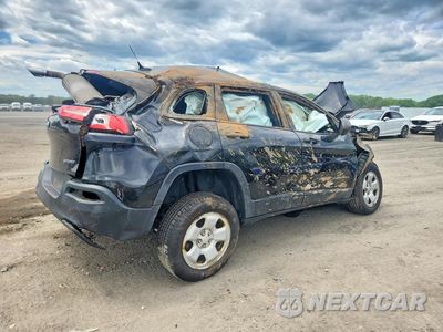 Trzecie zdjęcie samochodu z tyłu: 2014 JEEP CHEROKEE SPORT VIN:1C4PJMAB2EW166561 - miniatura