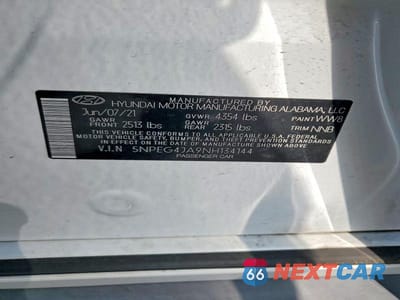 Zdjęcie 12 z 12 samochodu: 2022 HYUNDAI SONATA SE VIN:5NPEG4JA9NH134144 - miniatura