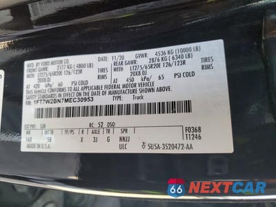 Zdjęcie 13 z 13 samochodu: 2021 FORD F250 SUPER DUTY VIN:1FT7W2BN7MEC30953 - miniatura