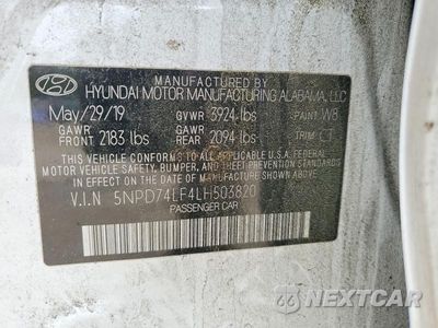 Zdjęcie 12 z 12 samochodu: 2020 HYUNDAI ELANTRA SE VIN:5NPD74LF4LH503820 - miniatura