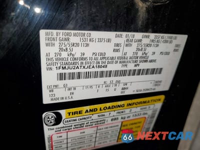 Zdjęcie 13 z 13 samochodu: 2018 FORD EXPEDITION LIMITED VIN:1FMJU2ATXJEA18048 - miniatura