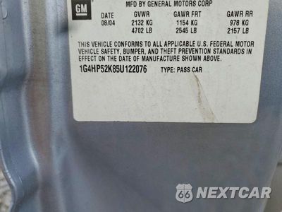 Zdjęcie 12 z 12 samochodu: 2005 BUICK LESABRE CUSTOM VIN:1G4HP52K85U122076 - miniatura