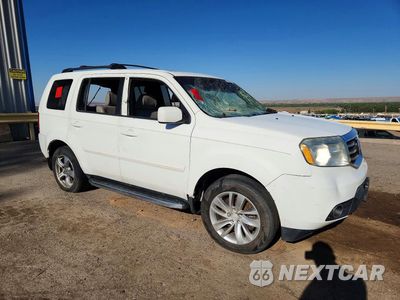 Czwarte zdjęcie samochodu z boku: 2014 HONDA PILOT EXLN VIN:5FNYF4H71EB007669 - miniatura