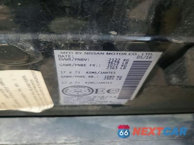 Zdjęcie 13 z 13 samochodu: 2016 NISSAN ROGUE S VIN:5N1AT2MV7GC858714 - miniatura