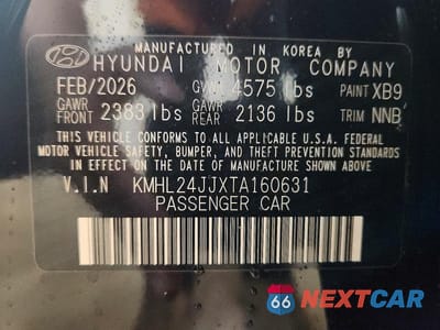 Zdjęcie 12 z 12 samochodu: 2026 HYUNDAI SONATA HYBRID BLUE VIN:KMHL24JJXTA160631 - miniatura