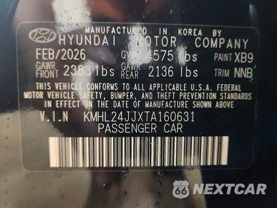 Zdjęcie 12 z 12 samochodu: 2026 HYUNDAI SONATA HYBRID BLUE VIN:KMHL24JJXTA160631 - miniatura