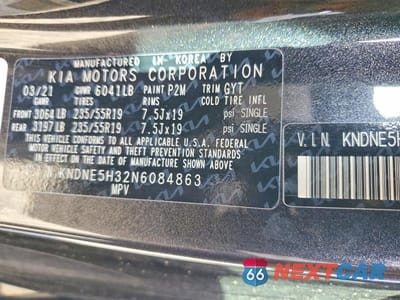 Zdjęcie 13 z 13 samochodu: 2022 KIA CARNIVAL SX PRESTIGE VIN:KNDNE5H32N6084863 - miniatura