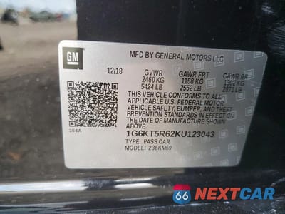 Zdjęcie 12 z 12 samochodu: 2019 CADILLAC CT6 PLATINUM CSAV VIN:1G6KT5R62KU123043 - miniatura