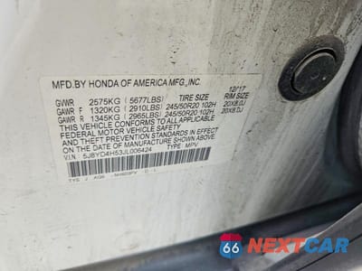 Zdjęcie 13 z 13 samochodu: 2018 ACURA MDX TECHNOLOGY VIN:5J8YD4H53JL006424 - miniatura