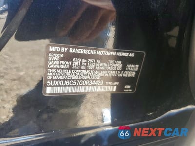 Zdjęcie 13 z 13 samochodu: 2016 BMW X6 XDRIVE50I VIN:5UXKU6C57G0R34429 - miniatura