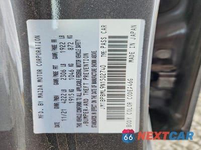 Zdjęcie 13 z 13 samochodu: 2022 MAZDA 3 PREMIUM VIN:JM1BPBML9N1502740 - miniatura