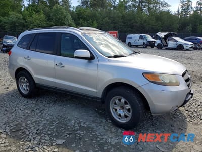 Czwarte zdjęcie samochodu z boku: 2007 HYUNDAI SANTA FE GLS VIN:5NMSG13D47H003938 - miniatura