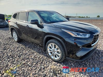Czwarte zdjęcie samochodu z boku: 2023 TOYOTA HIGHLANDER HYBRID LIMITED VIN:5TDXBRCH9PS123950 - miniatura