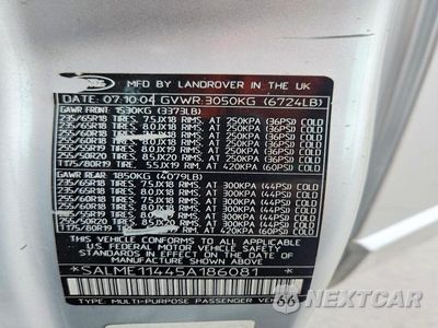 Zdjęcie 13 z 13 samochodu: 2005 LAND ROVER RANGE ROVER HSE VIN:SALME11445A186081 - miniatura