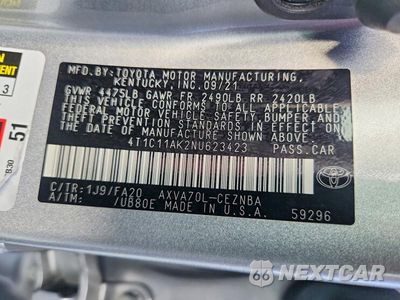 Zdjęcie 12 z 12 samochodu: 2022 TOYOTA CAMRY VIN:4T1C11AK2NU623423 - miniatura