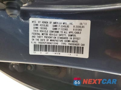 Zdjęcie 12 z 12 samochodu: 2013 HONDA ACCORD LX VIN:1HGCR2F36DA213049 - miniatura
