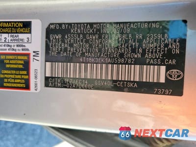 Zdjęcie 12 z 12 samochodu: 2010 TOYOTA CAMRY SE V6 VIN:4T1BK3EK1AU598782 - miniatura