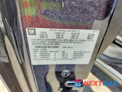 Zdjęcie 14 z 14 samochodu: 2011 CHEVROLET TRAVERSE LT VIN:1GNKVJED7BJ129384 - miniatura
