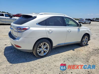 Trzecie zdjęcie samochodu z tyłu: 2012 LEXUS RX 450H VIN:JTJBC1BA7C2424924 - miniatura