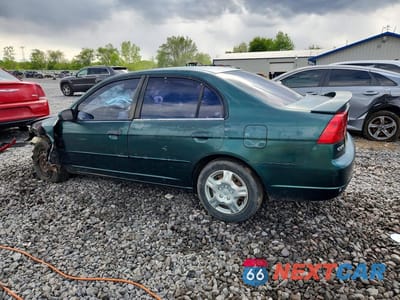 Drugie zdjęcie samochodu z przodu: 2002 HONDA CIVIC EX VIN:2HGES26722H512553 - miniatura