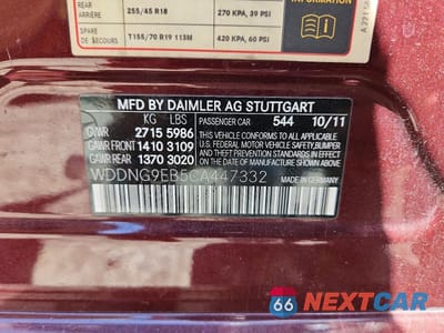 Zdjęcie 13 z 13 samochodu: 2012 MERCEDES-BENZ S 550 4MATIC VIN:WDDNG9EB5CA447332 - miniatura